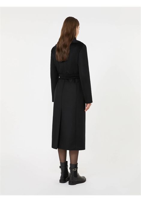 Max Mara Studio Women's MSTLORIANA Black Pure Wool Wrap Robe Coat Max Mara Studio |  | 2626016202600013